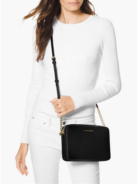 michael michael kors jet set large saffiano leather crossbody bag|jet set large saffiano leather.